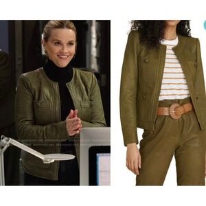 Bagatelle‎ Collection Olive Green Faux Leather Jacket - Women's